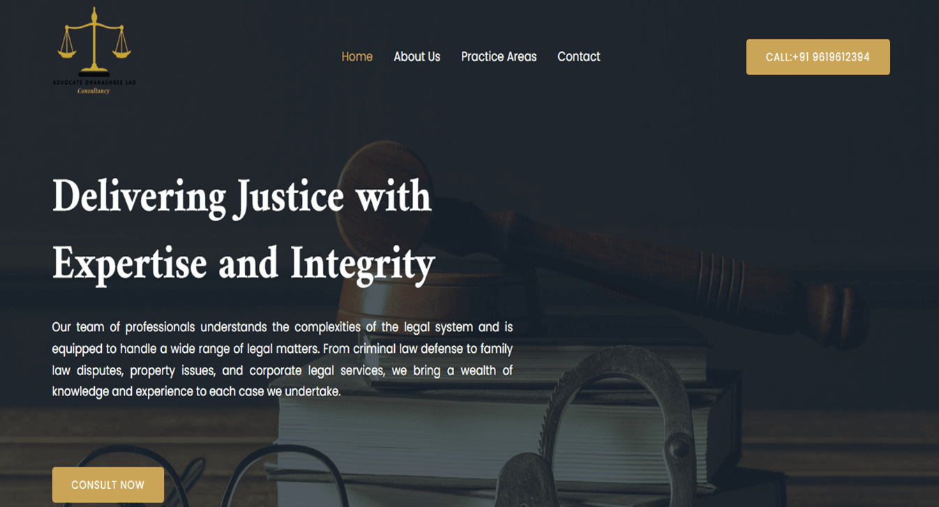 advocate-dhanashree-lad-website-home-page-designed-and-developed-by-tech-cryptors-private-limited