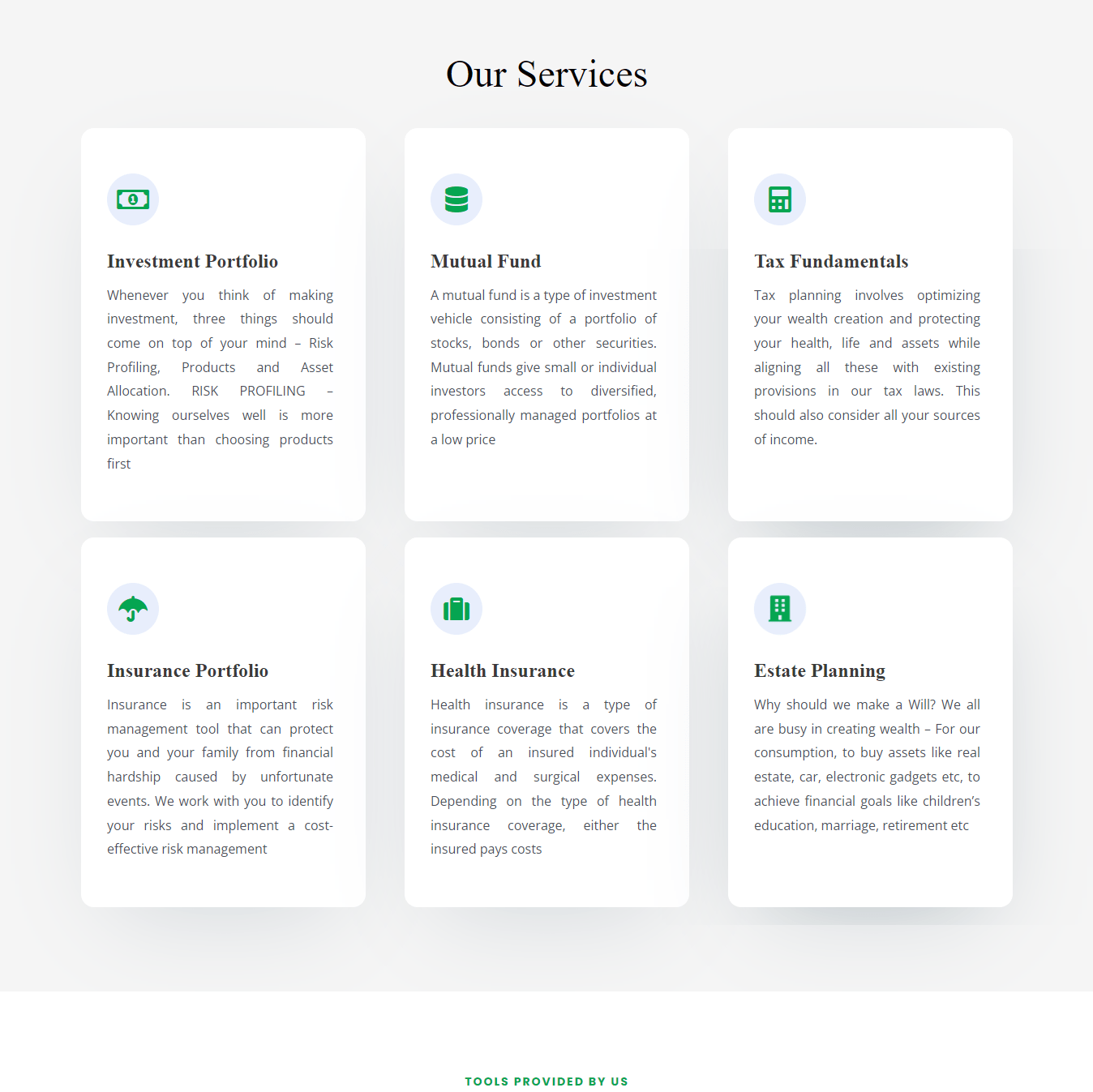 darsh-securities-website-our-services-section-designed-and-developed-by-tech-cryptors-private-limited