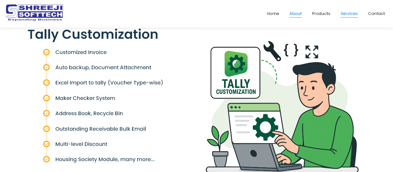 shreeji-softtech-website-all-services-page-designed-and-developed-by-tech-cryptors-private-limited