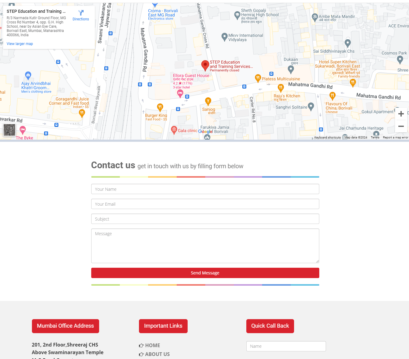 step-education-website-contact-page-designed-and-developed-by-tech-cryptors-private-limited