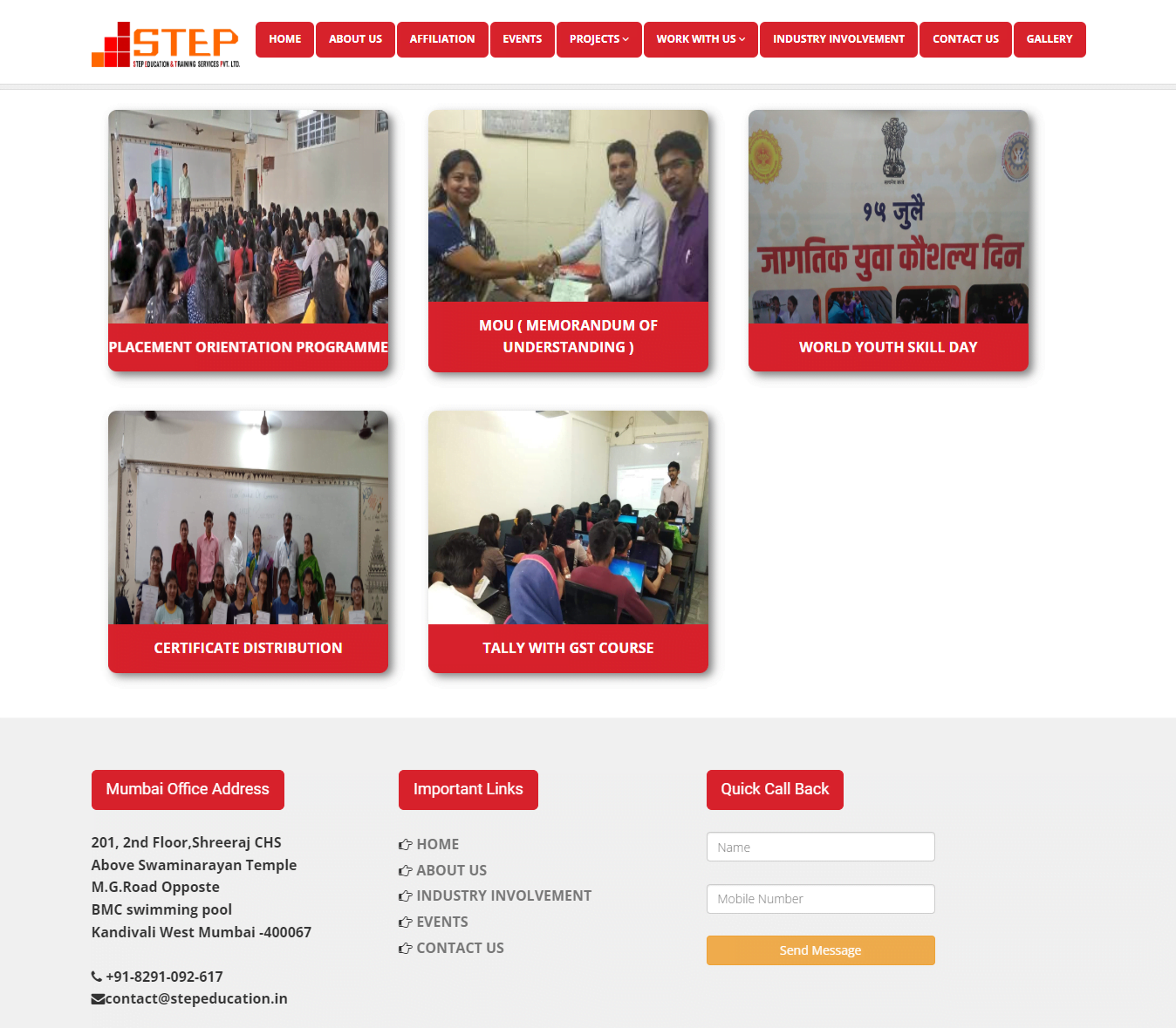 step-education-website-gallery-page-designed-and-developed-by-tech-cryptors-private-limited