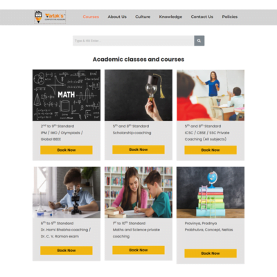vartak_sir_website_courses_page_designed_and_developed_by_tech_cryptors_private_limited