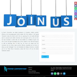 param-corporation-website-career-page-designed-and-developed-by-tech-cryptors-private-limited