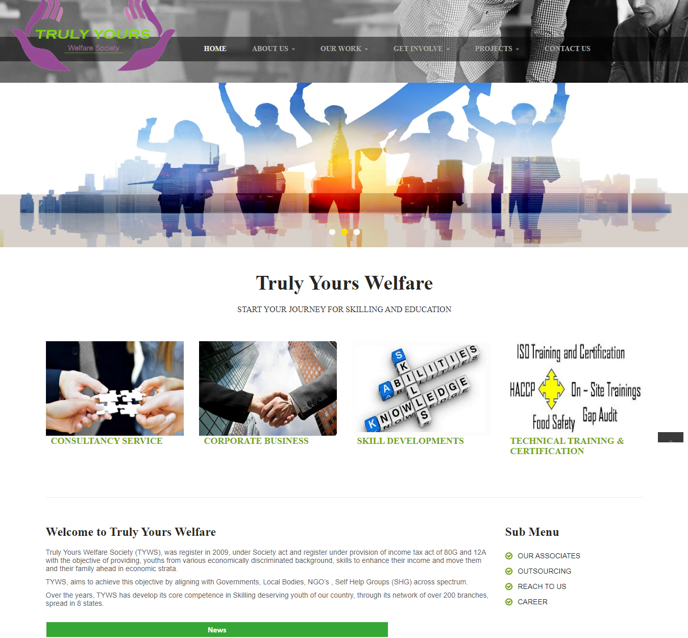 truly-yours-welfare-society-website-home-page-designed-and-developed-by-tech-cryptors-private-limited