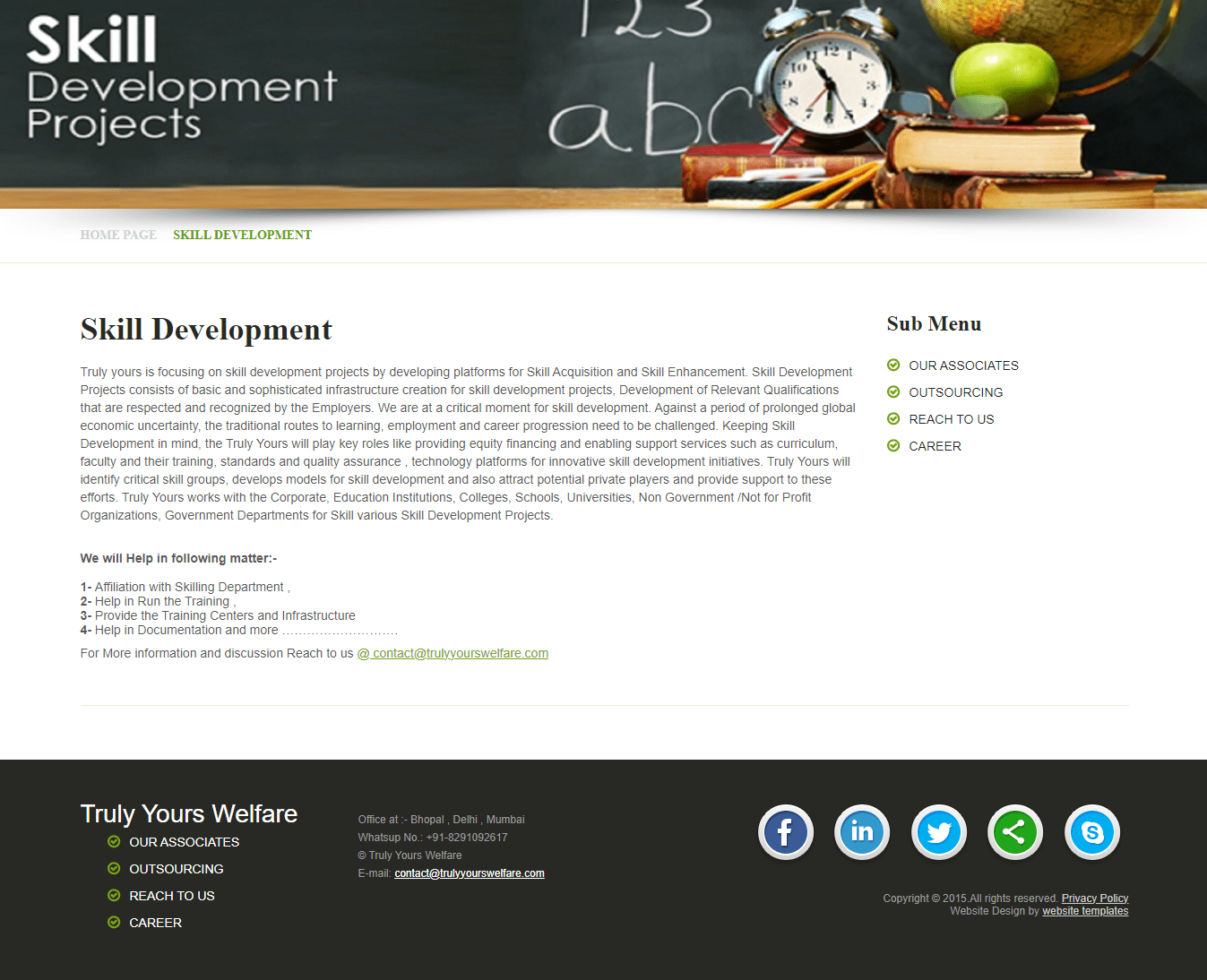 truly-yours-welfare-society-website-skill-development-section-designed-and-developed-by-tech-cryptors-private-limited