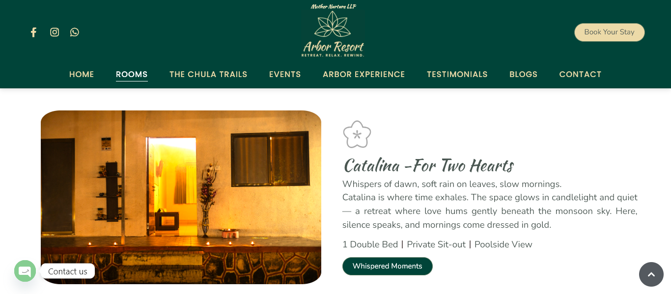 arbor-resort-website-rooms-page-catalina-section-designed-and-developed-by-tech-cryptors-private-limited